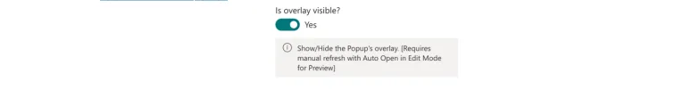Is overlay visible toggle